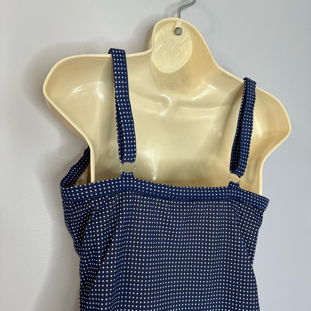 Miraclesuit Pin-Point Oceanus Allover Slimming One Piece Swimsuit Sz 12 - Picture 10 of 13